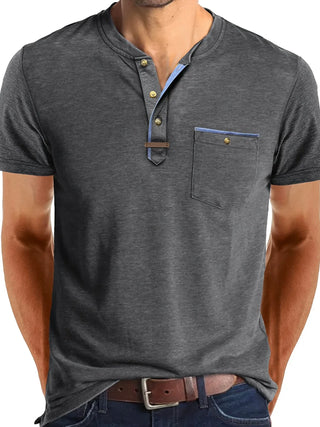 Cazel | T-shirt col rond élégant avec poche