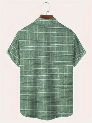 Cazel | Chemise élégante à motif rayé et à carreaux
