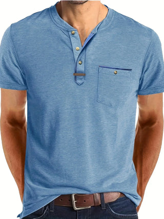 Cazel | T-shirt col rond élégant avec poche