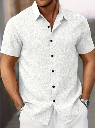 Cazel | Chemise légère à manches courtes en mélange de lin