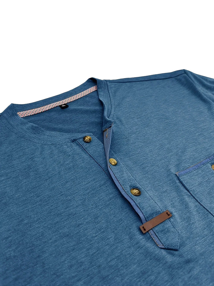 Cazel | T-shirt col rond élégant avec poche