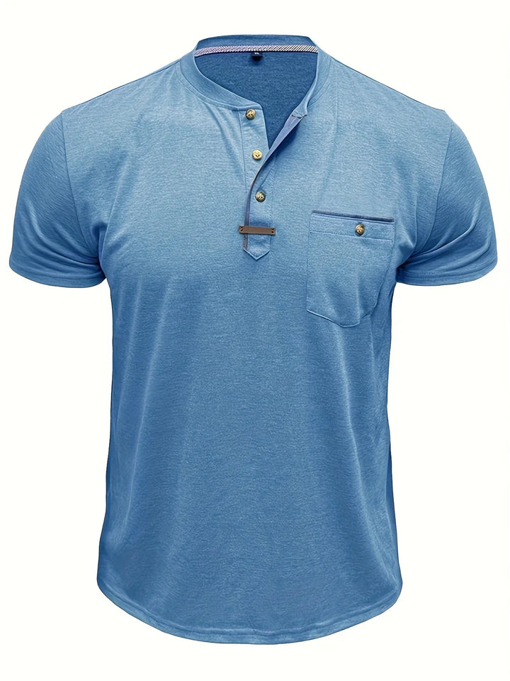 Cazel | T-shirt col rond élégant avec poche