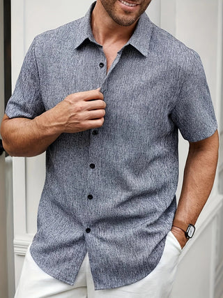 Cazel | Chemise légère à manches courtes en mélange de lin