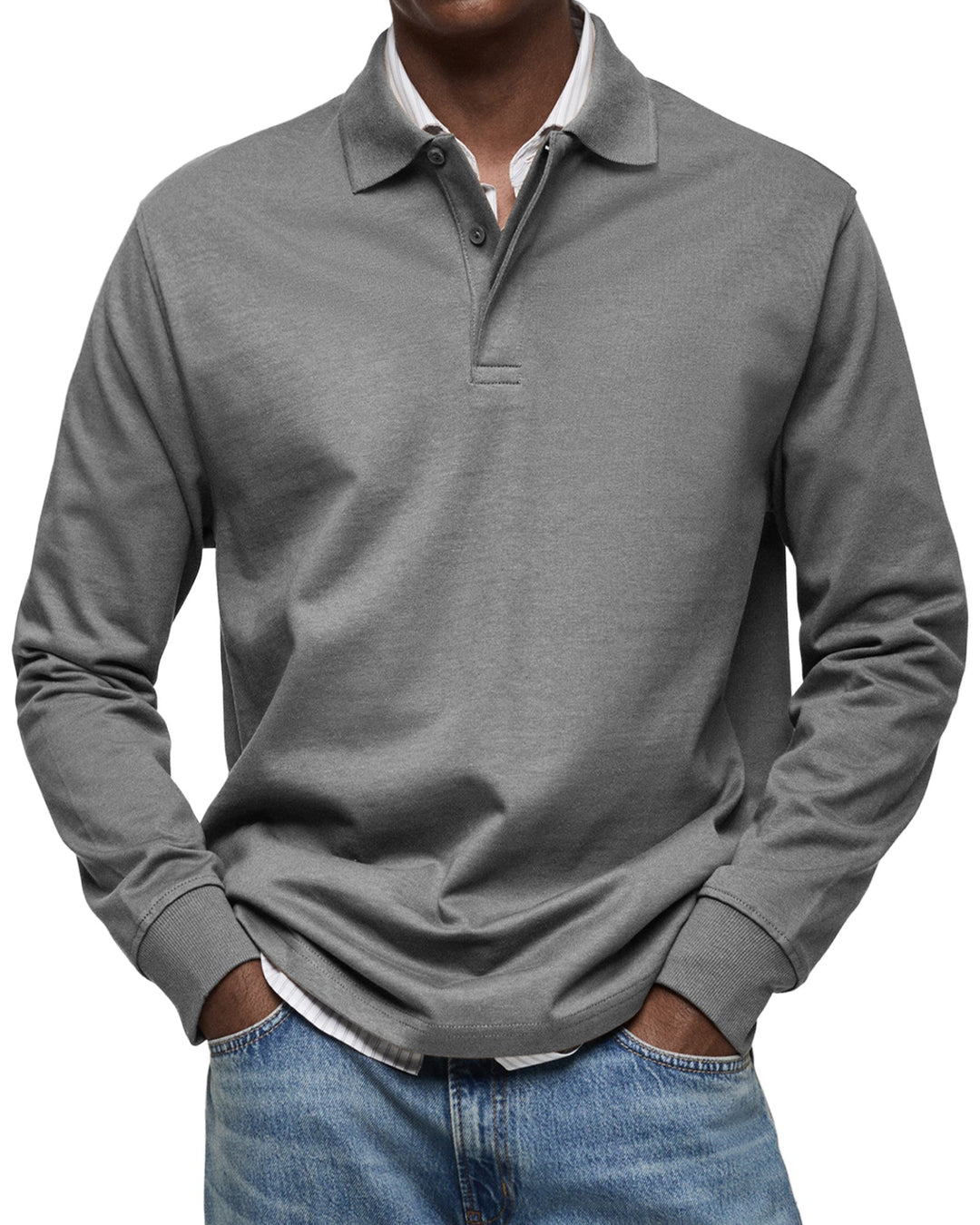 Cazel | Chemise Poloshirt Casual à Manches Longues