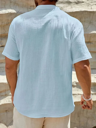 Cazel | Chemise d’été élégante à col montant