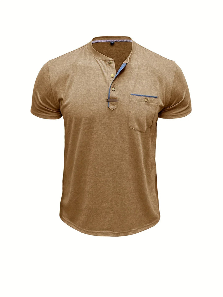Cazel | T-shirt col rond élégant avec poche