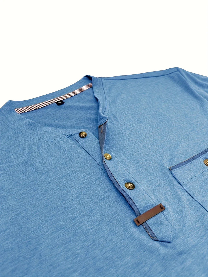 Cazel | T-shirt col rond élégant avec poche