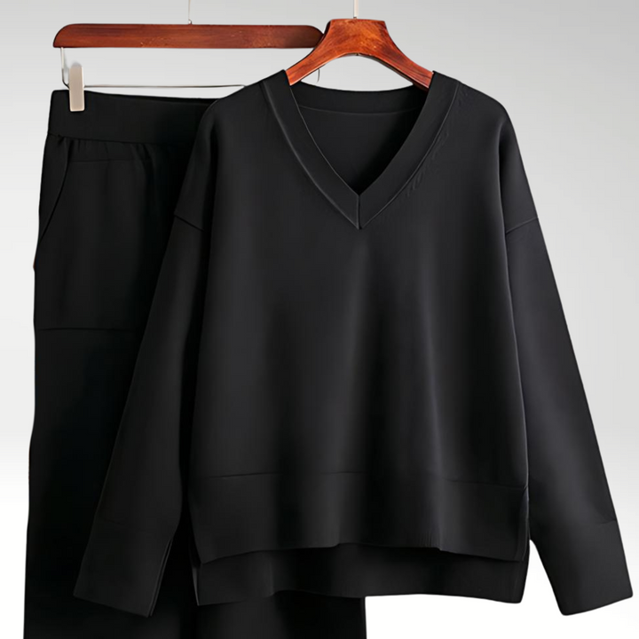 Cazel | Luxe V-Neck Two Piece Set