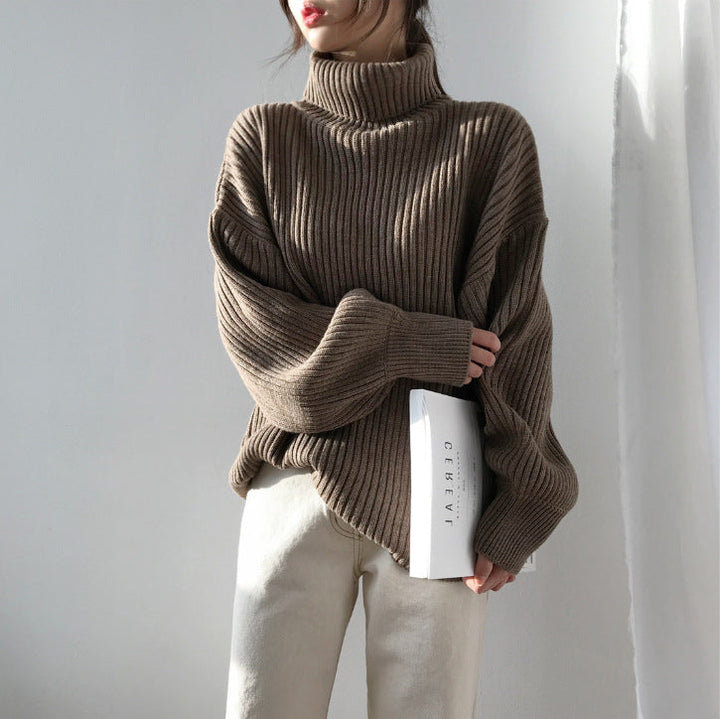 Cazel | Luxe Pull à col roulé et à manches ballon