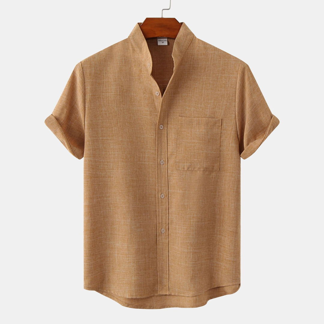 Cazel | Chemise en coton unie avec boutons