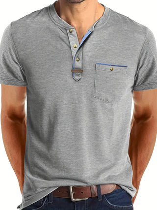Cazel | T-shirt col rond élégant avec poche