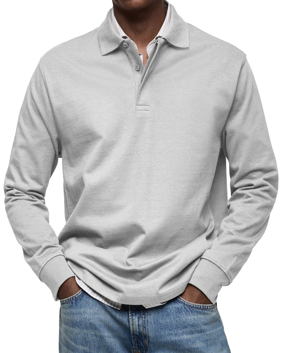 Cazel | Chemise Poloshirt Casual à Manches Longues