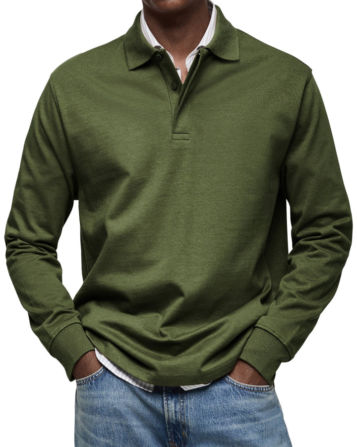 Cazel | Chemise Poloshirt Casual à Manches Longues