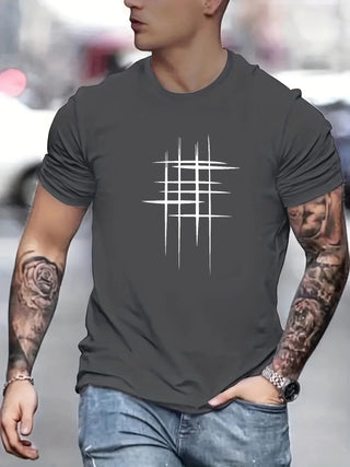 Cazel | T-shirt élégant à col rond avec imprimé graphique