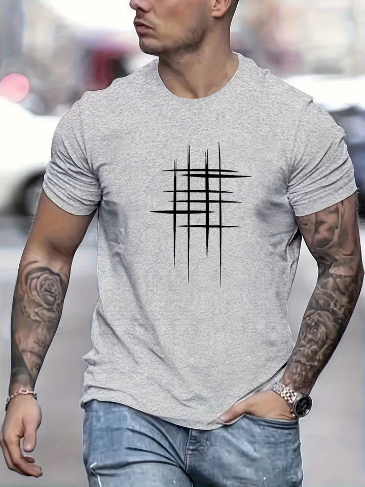 Cazel | T-shirt élégant à col rond avec imprimé graphique