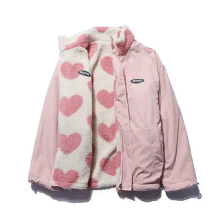 Katharina™ | Veste Réversible à Cœur – Élégance et Douceur Polyvalente