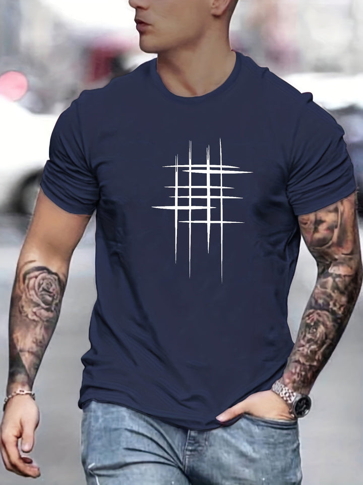 Cazel | T-shirt élégant à col rond avec imprimé graphique