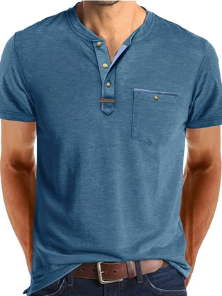 Cazel | T-shirt col rond élégant avec poche
