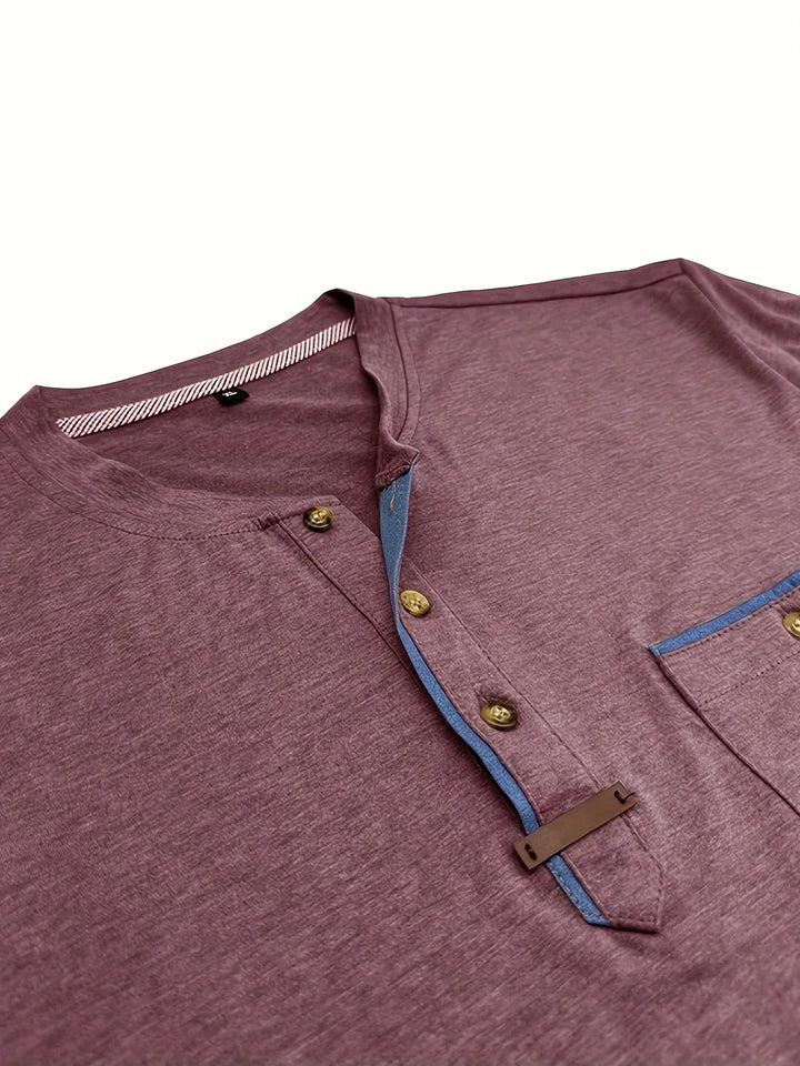 Cazel | T-shirt col rond élégant avec poche