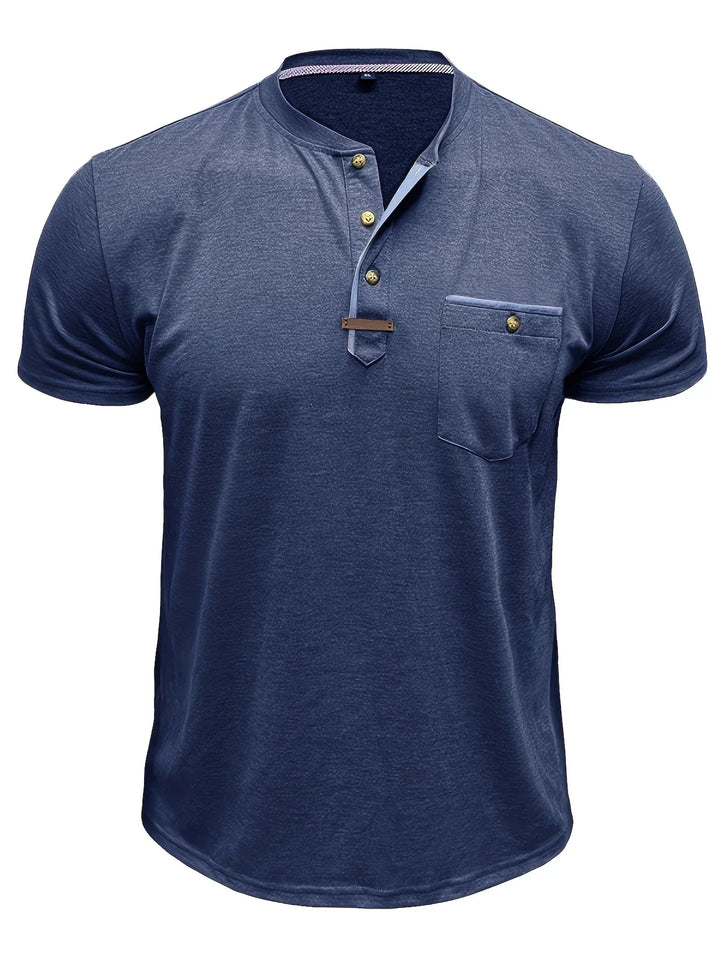 Cazel | T-shirt col rond élégant avec poche