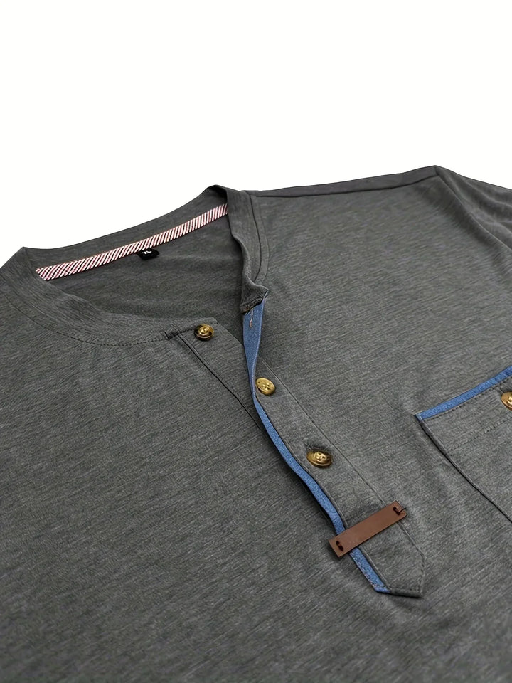 Cazel | T-shirt col rond élégant avec poche