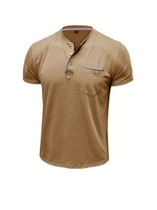 Cazel | T-shirt col rond élégant avec poche