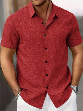 Cazel | Chemise légère à manches courtes en mélange de lin