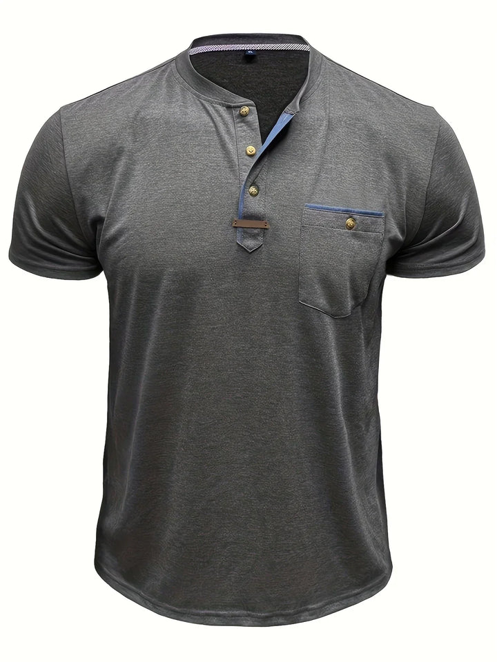 Cazel | T-shirt col rond élégant avec poche