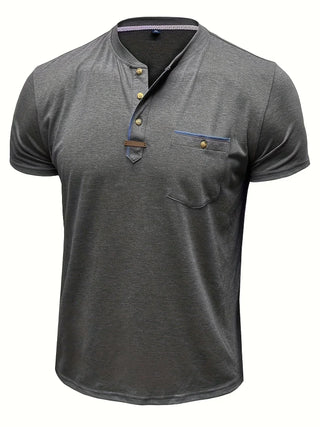 Cazel | T-shirt col rond élégant avec poche